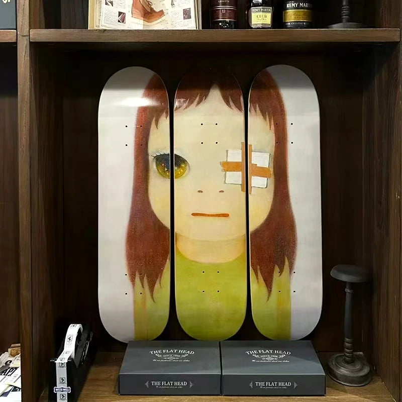 Skateboard mural tendance couleur bourgogne