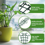 treillis support plantes grimpantes vert foncé structure grille 12 pièces pots fleurs décoration jardin