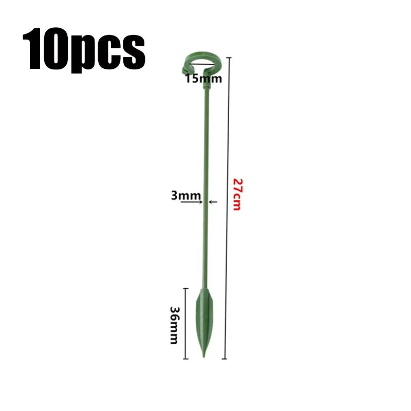 supports plantes tige vert robuste 37cm 27cm 17cm anneau jardinage fleur grimpantes moderne