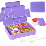 boîte lunch bento rectangulaire compartimentée étanche poignées motifs licornes enfant
