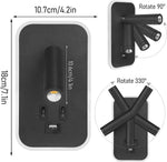 applique murale led noir orientable usb ambiance chambre étude entrée moderne minimaliste