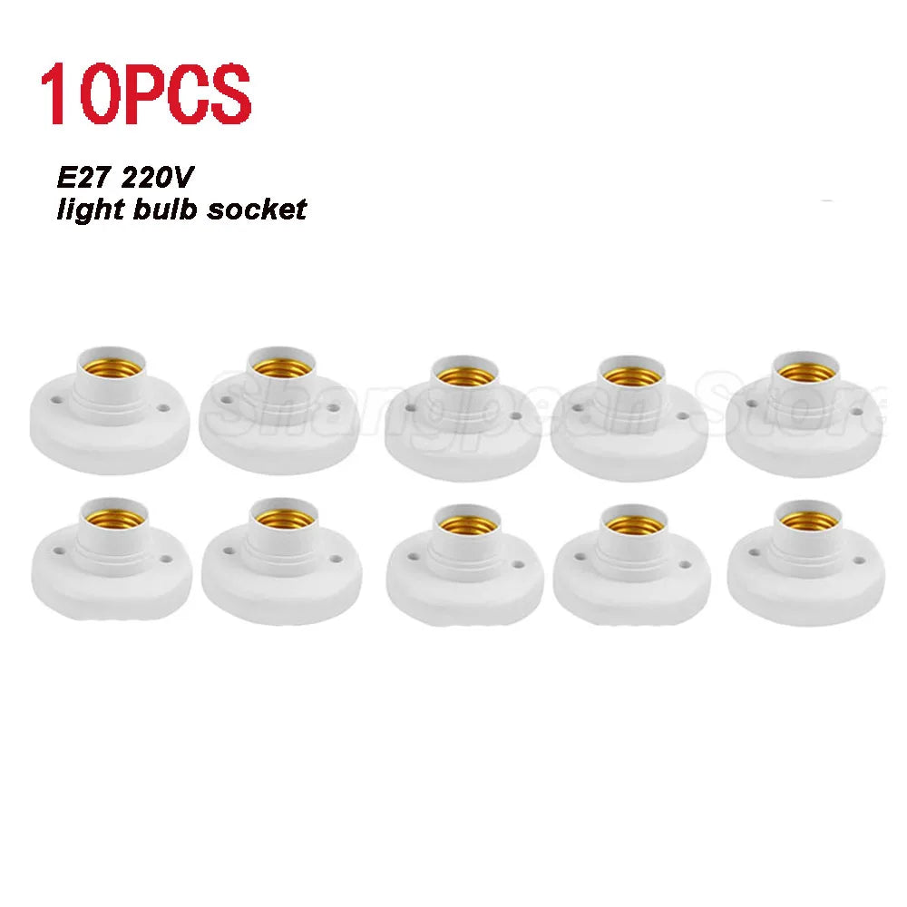 socquettes vis e27 ampoules blanc modernes base lampes doubles fixations plafonnier lumière or supports