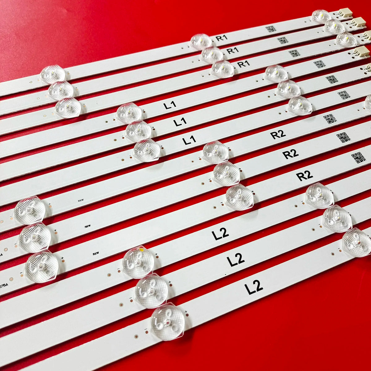 bandes led 47 pouces lumineuses rondelles blanches éclairage spécial moderne 94cm 12 pièces