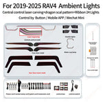 ampoule ambiance voiture led 256 couleurs controle application six modes moderne