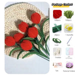 bouquet fleurs artificielles blanc orange moderne minimaliste ruban peluche matériaux artisannels