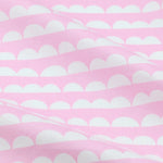 tissu coton imprimé demi cercles couleurs vives moderne graphique pliable opaque artisanal bricolage popeline