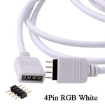 câble extension alimentation led rgbw broches broches dc 12v noir blanc