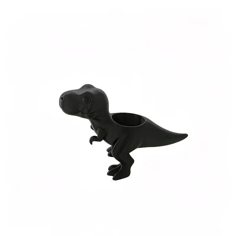 support plante forme dinosaure noir mat contemporain adhésif succulenteintérieur extérieur