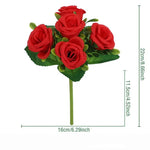 bouquets artificiels fleurs simples classiques rouge blanc rose jaune violetintérieur décoration maison fête