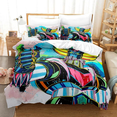 Housse de couette personnalisable 3D imprimée en microfibre rouge