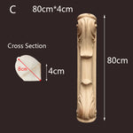 applique murale bois massif sculptée fleurs classique baroque décoration maison beige clair