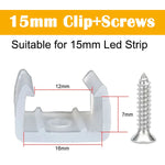 clips fixation tubes led néon transparent vis certification fcc rohs 100pcs 200pcs 50pcs 20pcs