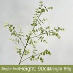 décoration maison branche artificielle feuilles vertes transparentes moderne minimaliste anniversaire mariage pendaison crémaillèreintérieur