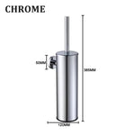porte brosse toilette acier inoxydable chrome gris doré moderne salle bain fixations incluses