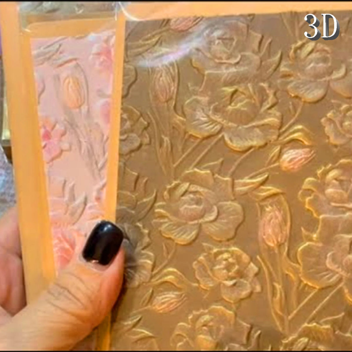 dossier relief 3d floral peintures decoration vacances scrapbooking cartes fleurs motifs opaques
