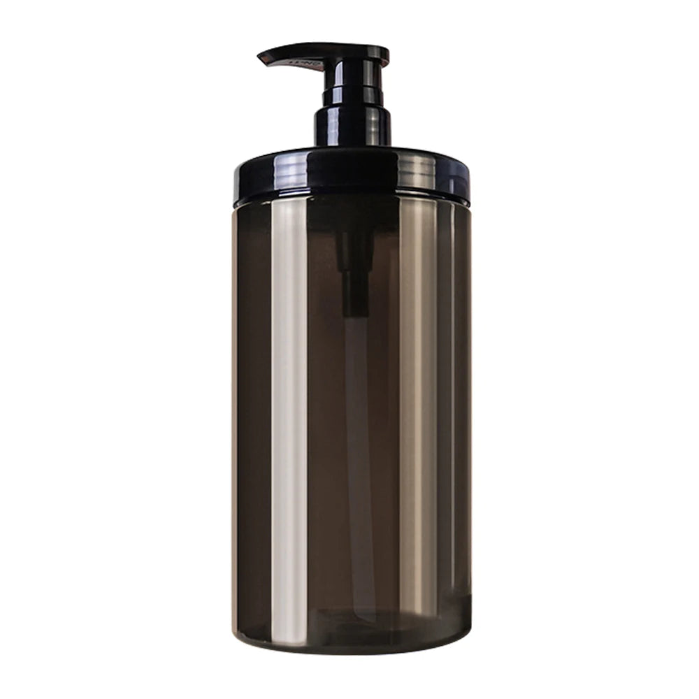 savon liquide flacon noir blanc transparent pompe rechargeable moderne bouteille large ouverture 300ml 500ml