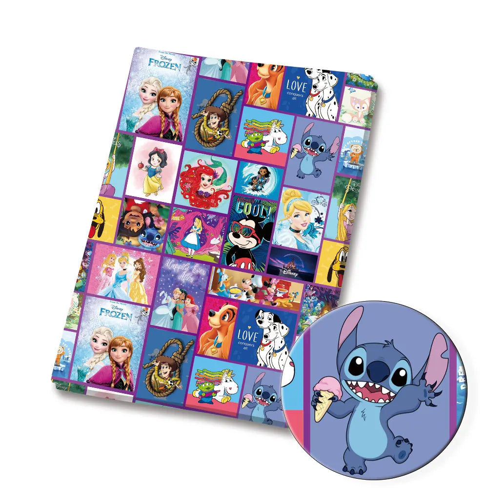 tissu imprimé disney mickey minnie harry potter polyester coton bleu blanc rouge vert