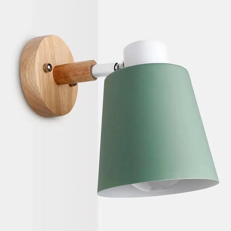 lampe murale moderne minimaliste led vert blanc noir contemporaine fixée vis