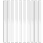 miroirs adhésifs rayures blanches modernes stickers muraux autocollants 10 pièces 30cm 2cm