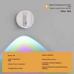 Spot lumineux led noir blanc rechargeable usb adhésif tactile couleur infrarouge moderne minimaliste