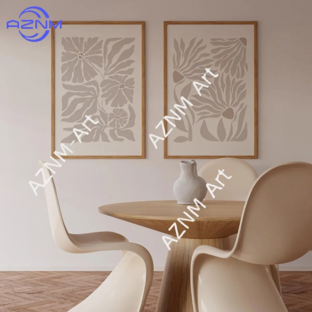 cadre mural contemporain floral texture mat 50x70cm 40x60cm 30x40cm 20x30cm 55x80cm