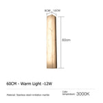lampe murale moderne marbre blanc éclairage led imperméable autonome éclairage salon couloir