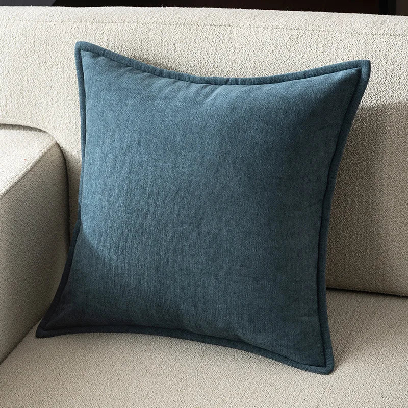 taies d'oreiller vert olive modernes 40x40cm 45x45cm 50x50cm zip coton polyester respectueux environnement