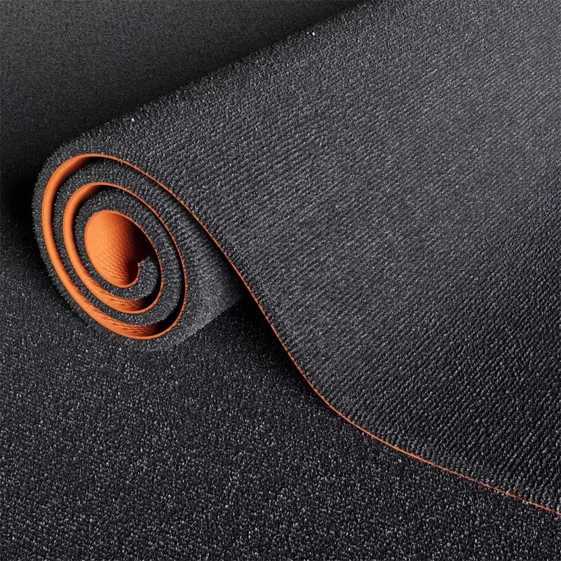 tapis sol moderne gris orange texture tissée salon chambre maison sport 60x90cm 80x120cm