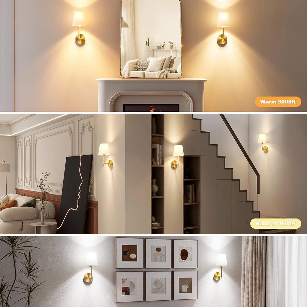 applique murale led rechargeable sans fil rgb télécommande moderne minimaliste argentée blanche simple lisse