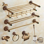 ensemble quincaillerie bain vintage bronze blanc porte savon brosse dents brosse toilette porte serviettes