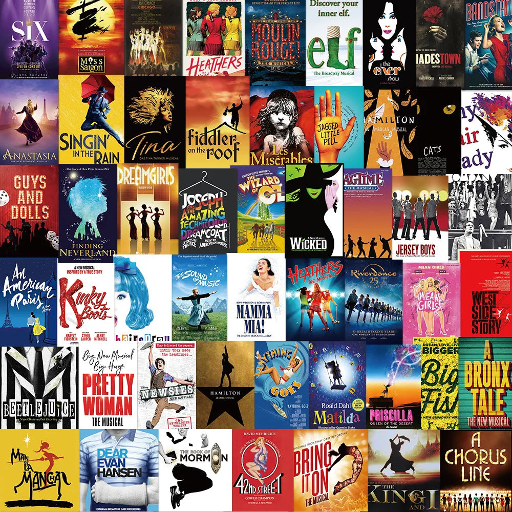 autocollants affiches musicales chicago variées graphiques waterproof reutilisables skateboards telephone portable enfants bricolage decoration