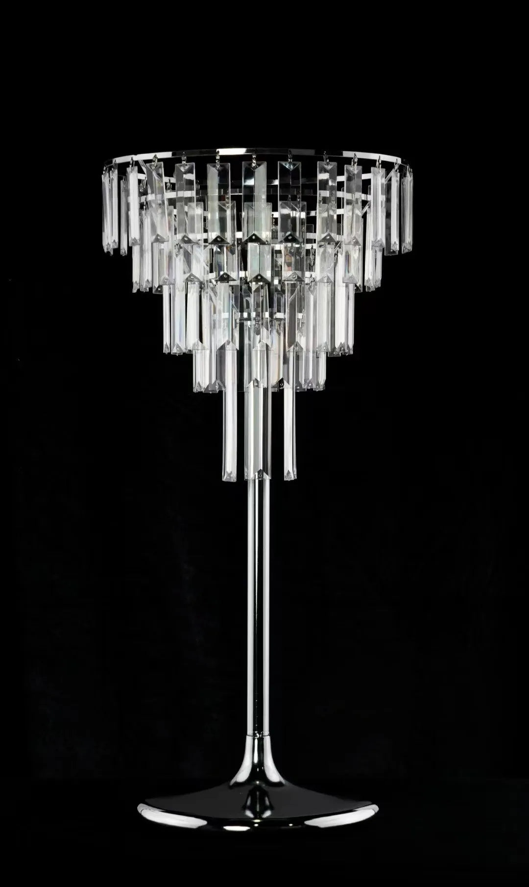 vase cristal transparent argenté moderne décoration anniversaire mariage événement festive