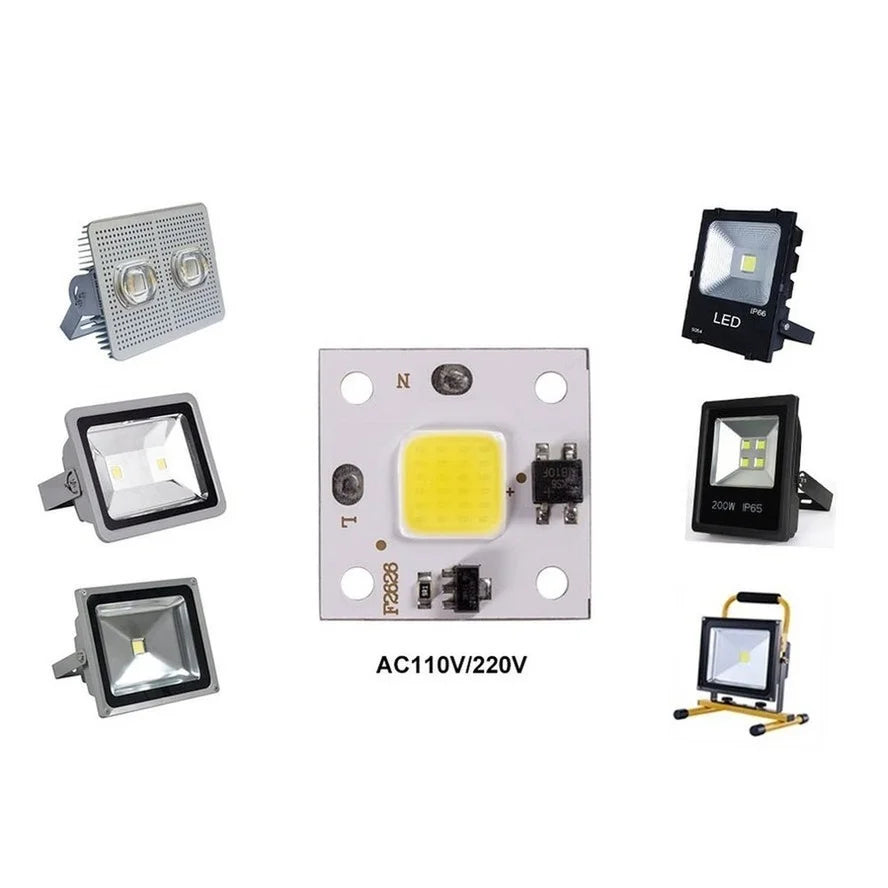Chip LED COB 10W 20W 30W 50W blanc blanc chaud smart ic diyeasy montage