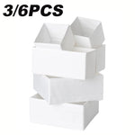 Boîte de rangement vêtements organisateur compartimenté en tissu Oxford gris