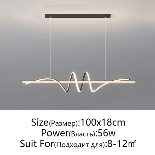 luminaire suspendu led moderne spirale salon cuisine table manger blanc doré noir