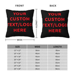 housses coussin polyester 40x40cm motif texte moderne non toxique maison