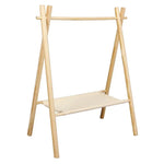 étagère multifonctionnelle bois moderne porte utensils clips métalliques planche découper camping