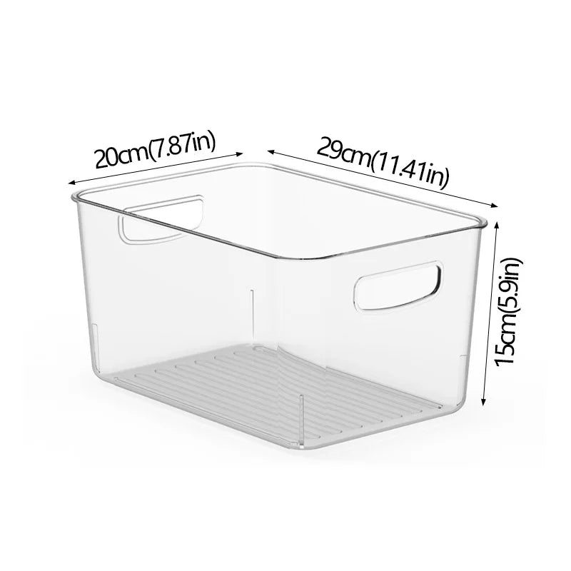 boîtes rangement transparentes plastique réutiliables poignées moderne minimaliste empilables garde manger réfrigérateur congélateur respectueux