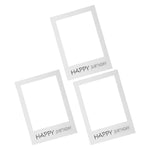 cadres photo anniversaire happy birthday bois carton decor party selfie photo booth props