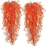 guirlande artificielle fleurs violet vert orange extérieure moderne décoration intérieure fêtes végétale exposée