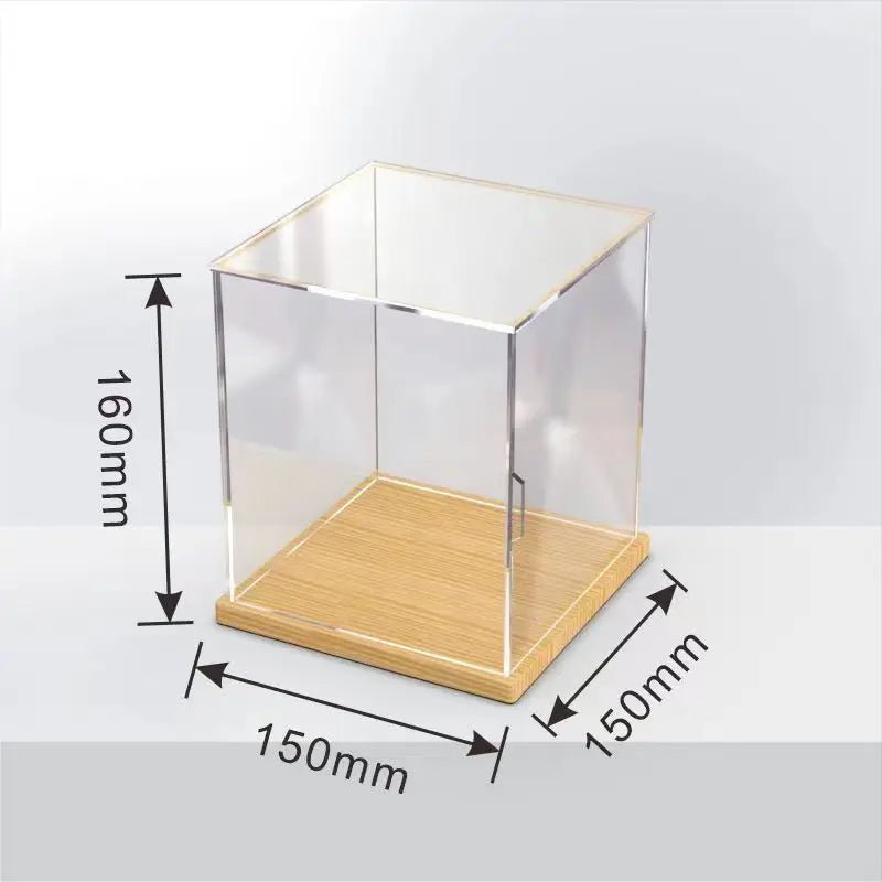 boîtes rangement transparentes figurines bois organisation jouets modernes variées capes détails expressifs
