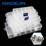 boîtes rangement transparentes modulaires grilles détachables organisation pratique bijoux outils écologiques plastique pp respectueux