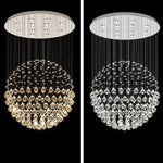 suspension lumineuse moderne cristal transparente 4000k 3000k 6000k