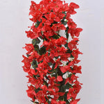 guirlande artificielle fleurs violet rouge blanc moderne intérieur décoration maison anniversaire fête