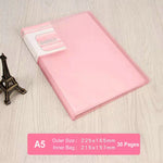 classeur transparent pvc a5 b5 organiseur documents scolaire scolaire moderne violet