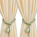 attaches rideaux décoratives polyester tressure élégantes couleurs variées fixations rideaux elastiques