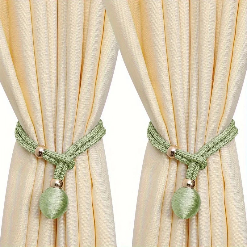attaches rideaux décoratives polyester tressure élégantes couleurs variées fixations rideaux elastiques