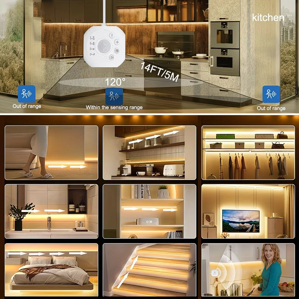ruban led blanc adhésif contrôleur câble usb effets lumière moderne intérieur extérieur