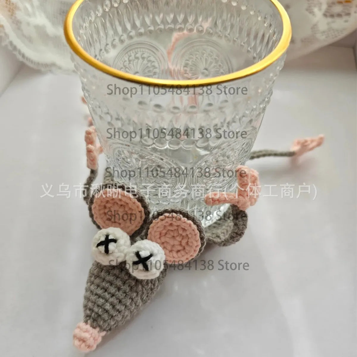coasters crochetés motif animaux multicolores créatifs respectueux environnement tapis coussinets moderne