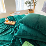 Couverture polaire Ombre Interieur enroulée